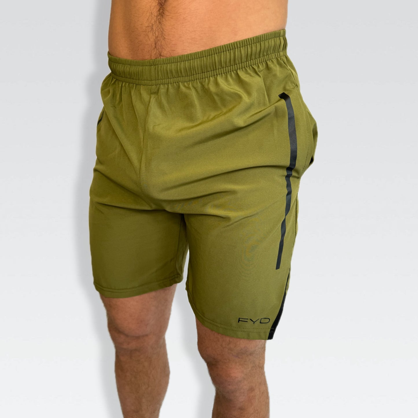 Mens Khaki FYD Training Shorts