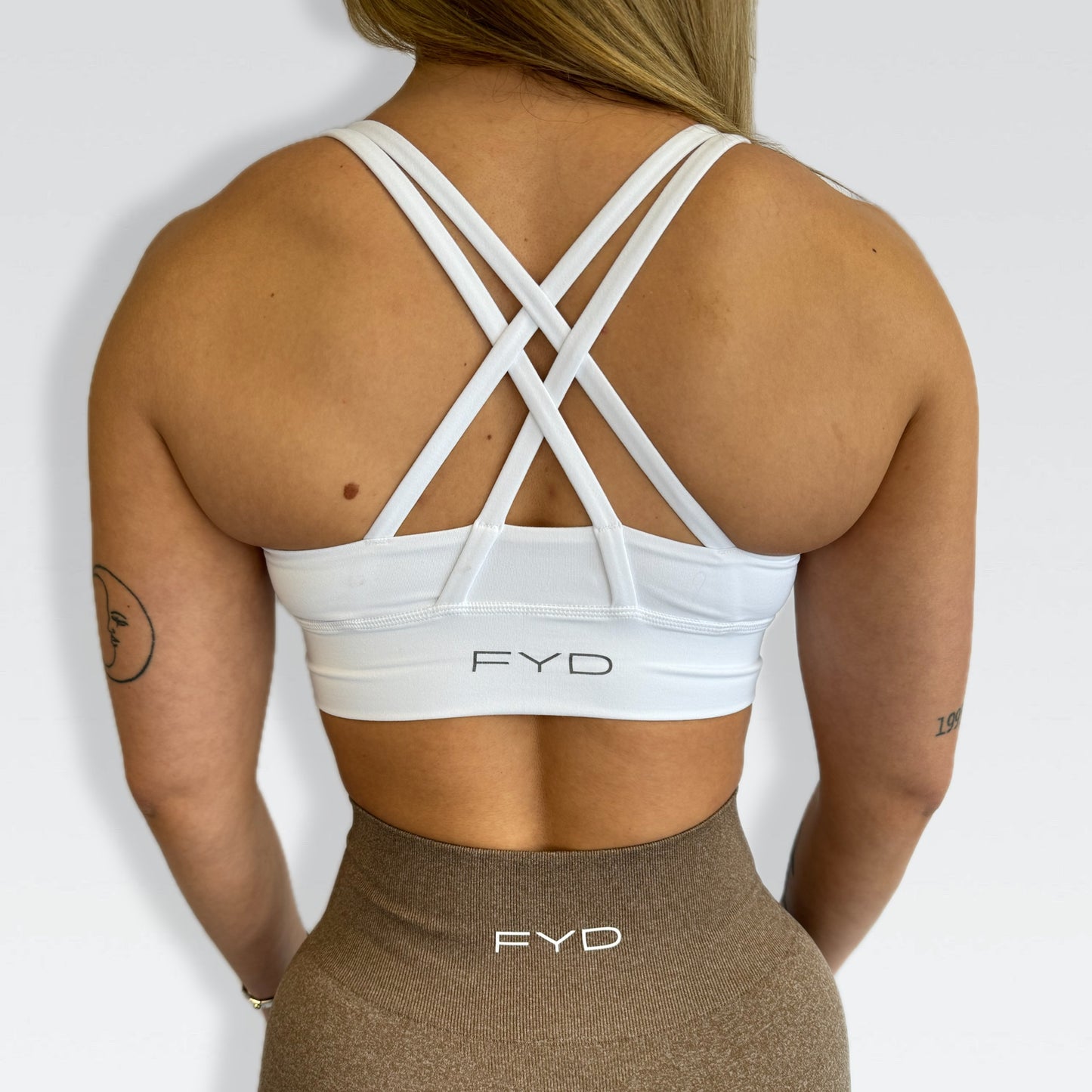 White Matrix Sports Bra