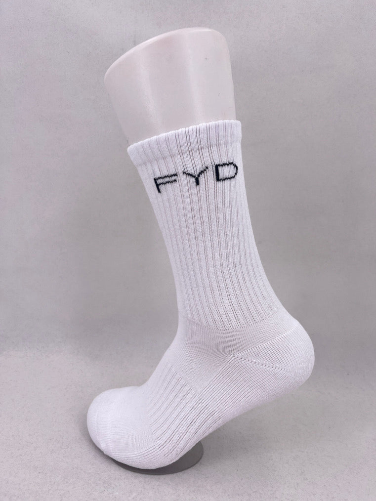 White FYD Sports Socks