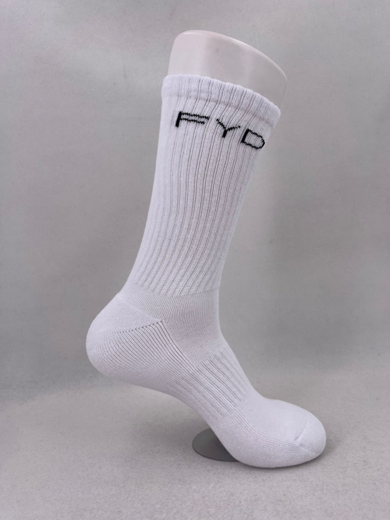 White FYD Sports Socks