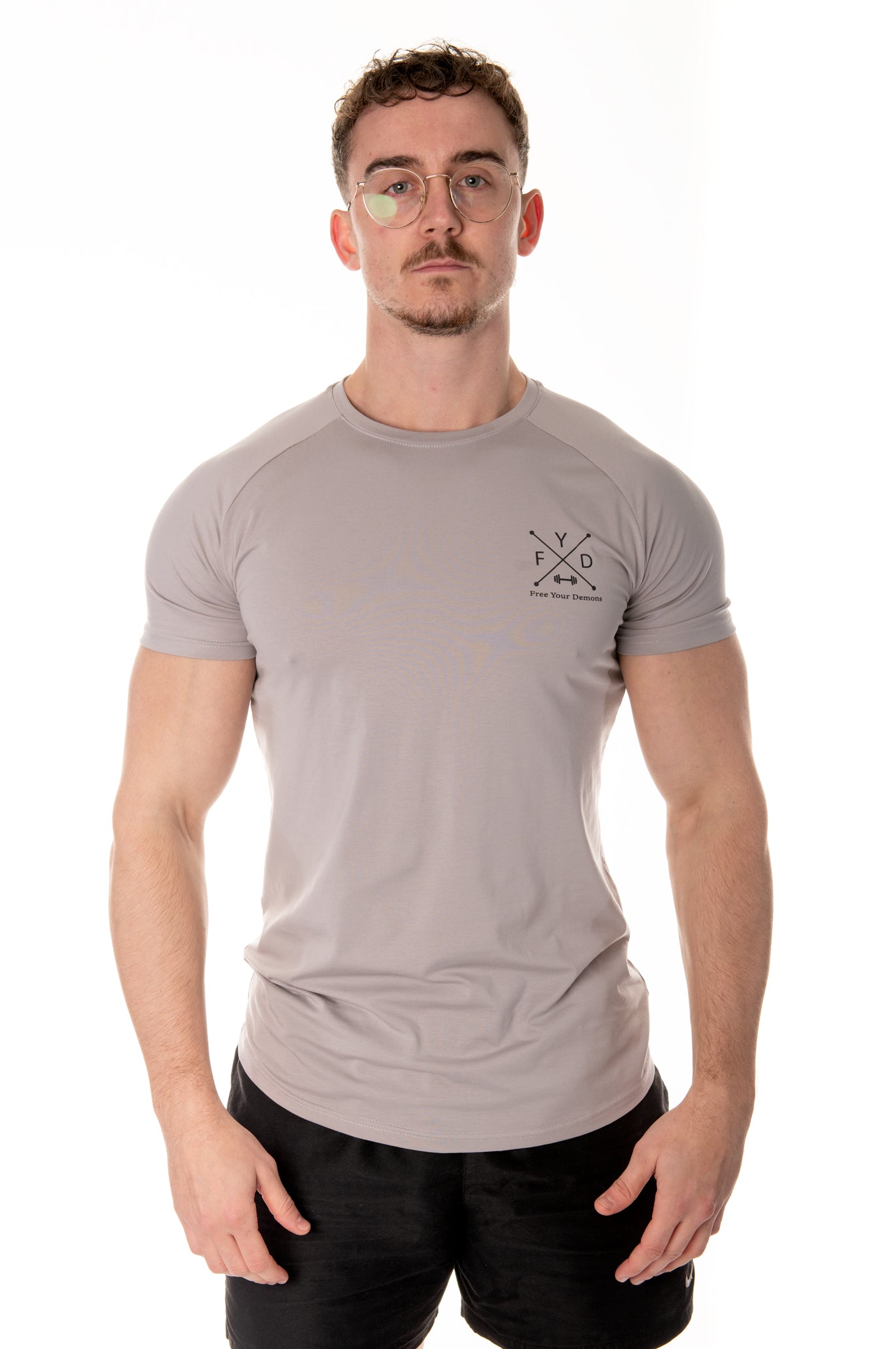 Grey Muscle Fit FYD T-Shirt
