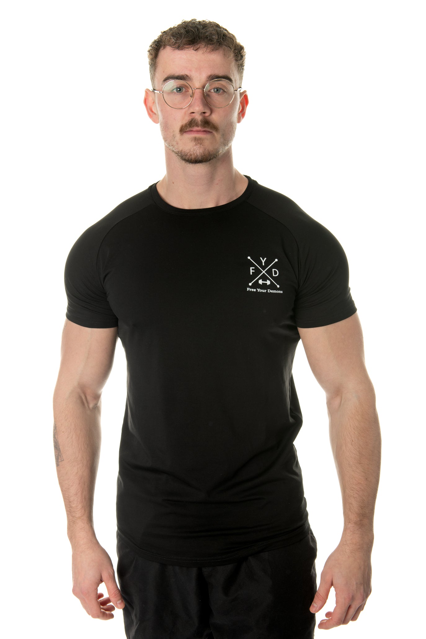 Black Muscle Fit FYD T-Shirt