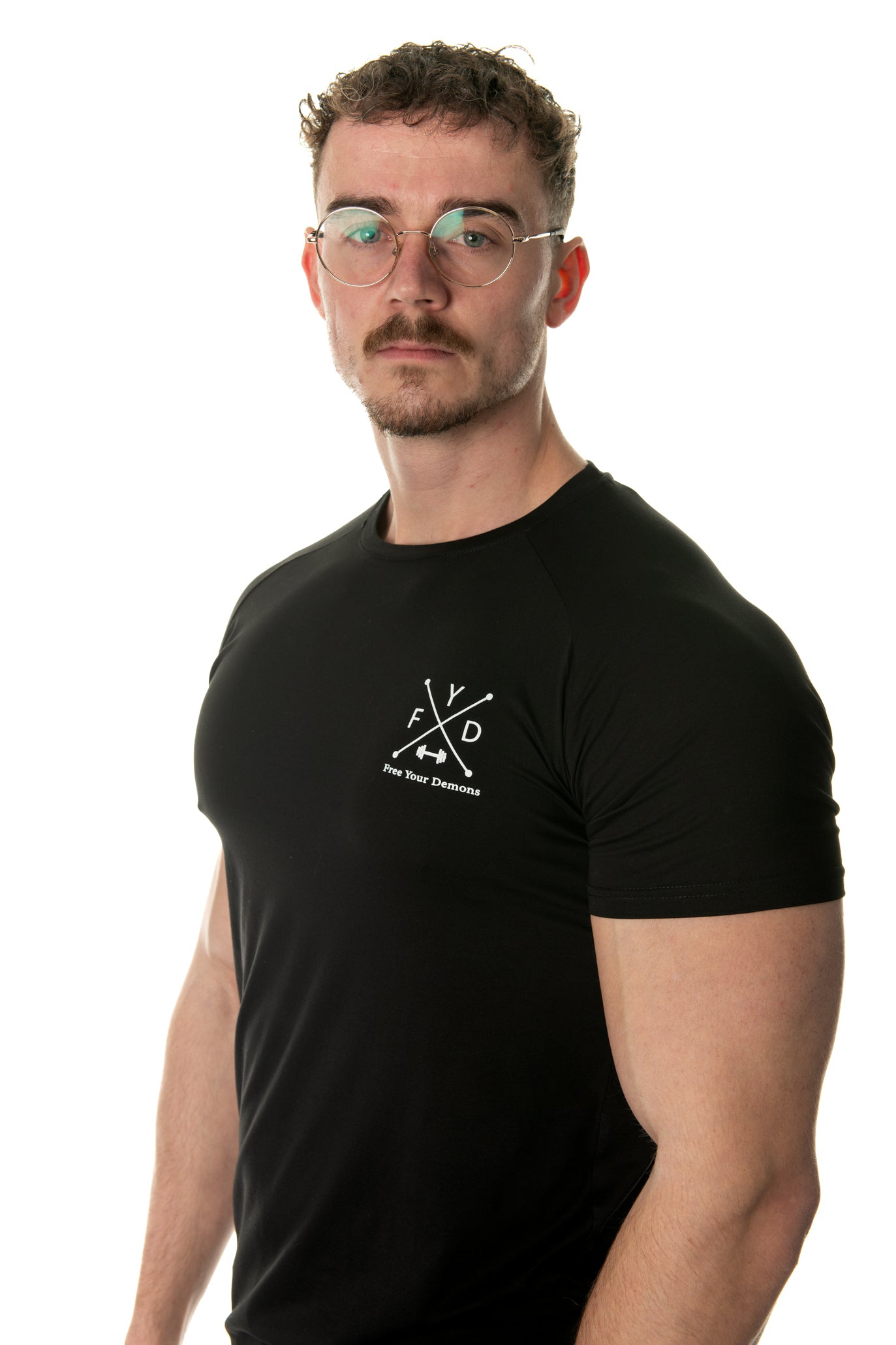 Black Muscle Fit FYD T-Shirt
