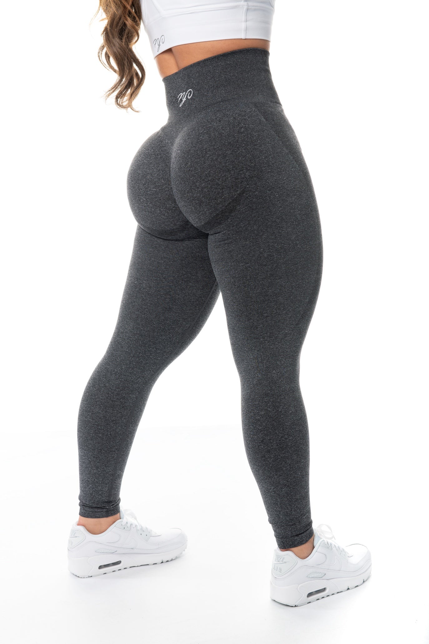Charcoal Black Contour Seamless Leggings