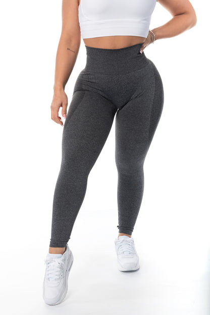 Charcoal Black Contour Seamless Leggings