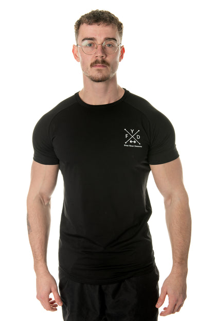 Black Muscle Fit FYD T-Shirt