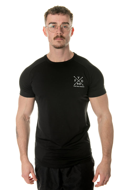 Black Muscle Fit FYD T-Shirt