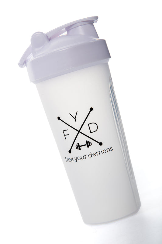 White FYD Shaker Bottle