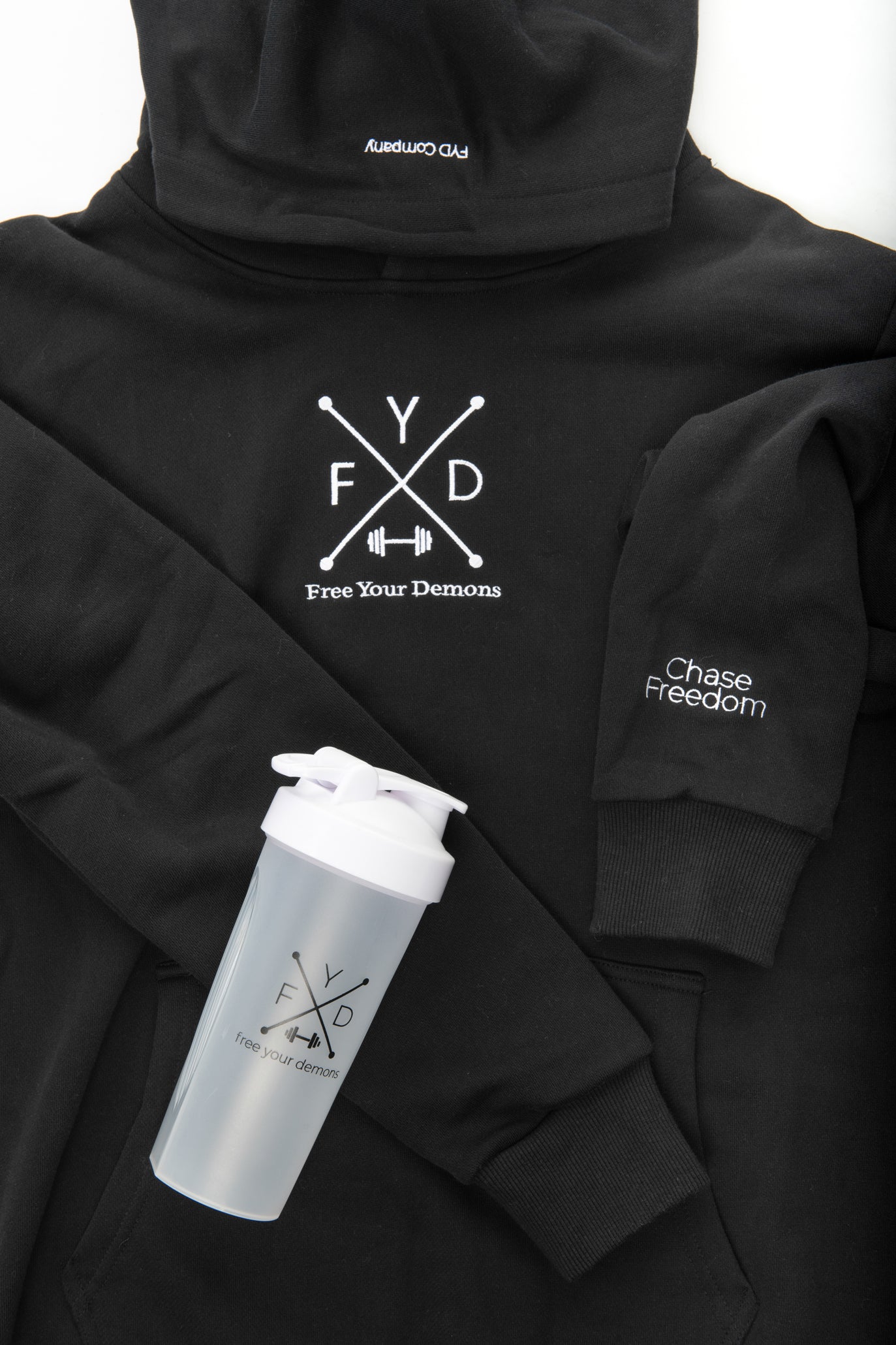 White FYD Shaker Bottle